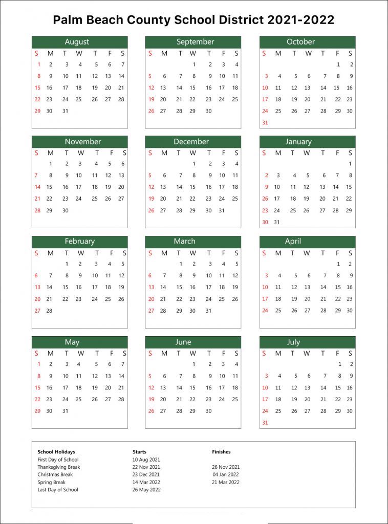 Palm Beach County School Calendar 2022 2023 PDF Palm Beach County School Calendar 2022 2023 PDF