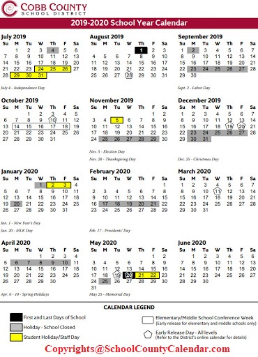 Cobb County School Calendar 2021 22 Important Update County School Cobb County School Calendar 2021 22 Important Update County School