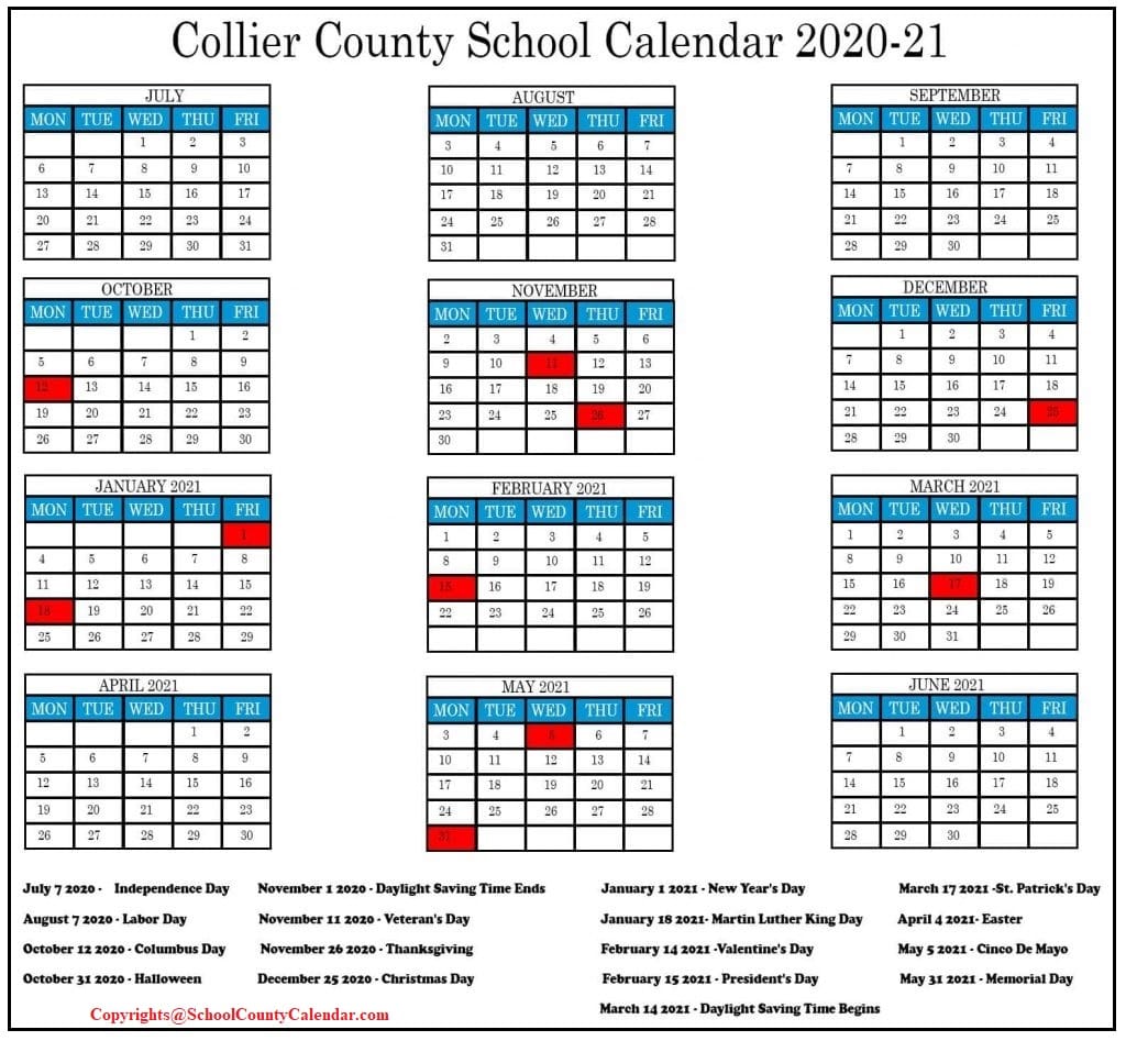 Collier County School Calendar 2021 2022 Important Update County Collier County School Calendar 2021 2022 Important Update County