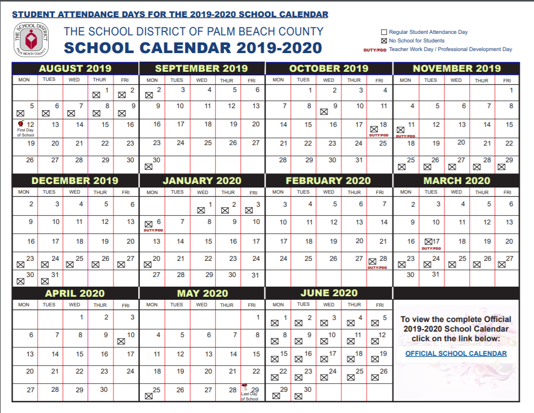 Palm Beach County School Calendar 2021 2022 Important Update County Palm Beach County School Calendar 2021 2022 Important Update County