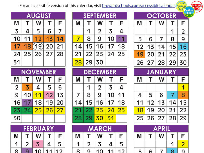 Broward County School Calendar 2021- 2022 | Important Update
