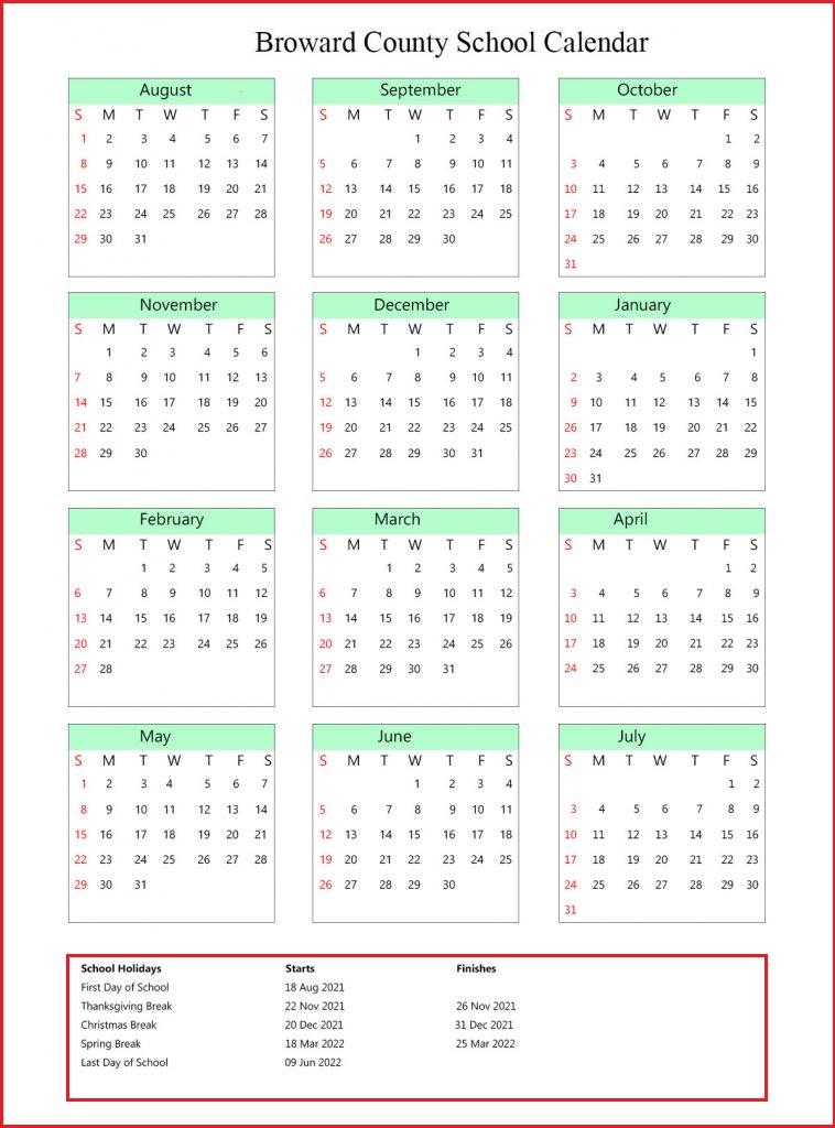 Broward County Public Schools Calendar 2022 2023 Academic Calendar 2022 Broward County Public Schools Calendar 2022 2023 Academic Calendar 2022