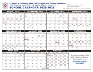 Palm Beach School Calendar 2025